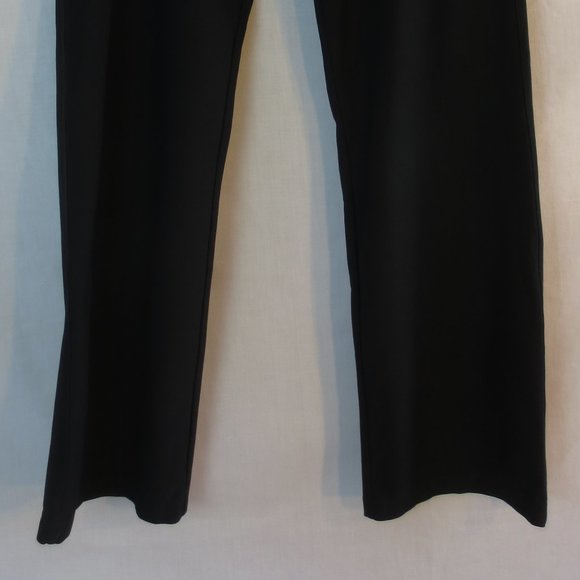 Nike Black Wide Leg Super Stretch Yoga Pants Dri Fit Comfy Size Small Short - Picture 3 of 9